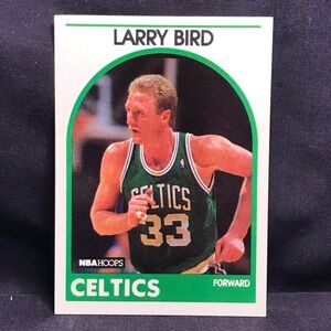 Larry Bird Boston Celtics NBA Hoops # 150 1989 Basketball Card EX